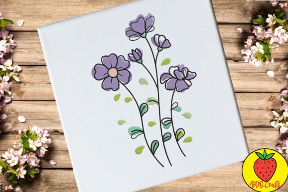 Purple Floral Doodle: A Seasonal Embroidery Review