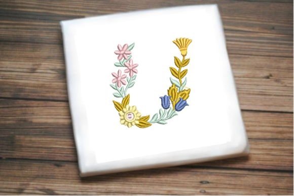 Review: Letter U in Beautiful Flower for Branding