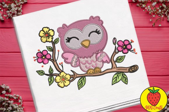 Review: Lovely Pink Owl and Flowers Embroidery
