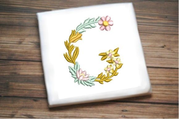 Reviewing Letter G in Beautiful Flower for Holiday Sales