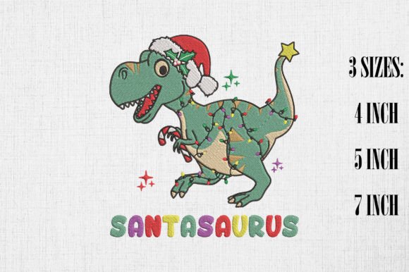 Santasaurus Review: A Festive Twist for Holiday Embroidery