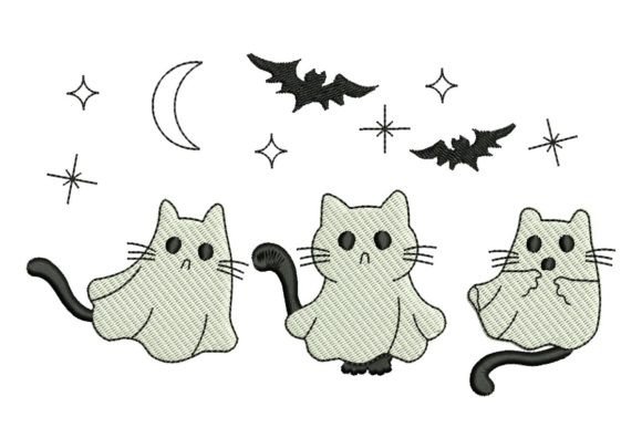 Three Halloween Ghost Cats: A Designer Review